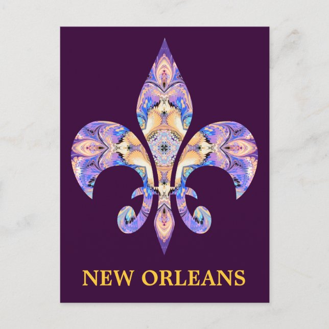 Carte postale la Nouvelle-Orléans Fleur-De-lis (Devant)