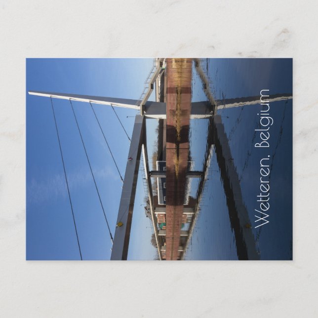 Carte Postale La Nouvelle Passerelle, Wetteren, Belgique (Devant)