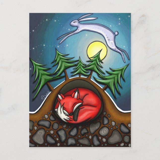 Carte Postale La nuit d'hiver (Devant)