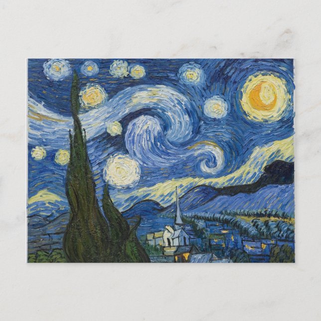 Carte Postale La nuit étoilée de Vincent Van Gogh (Devant)