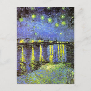 Carte Postale La nuit étoilée de Vincent van Gogh sur le Rhône