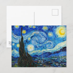 Carte Postale La nuit étoilée Van Gogh