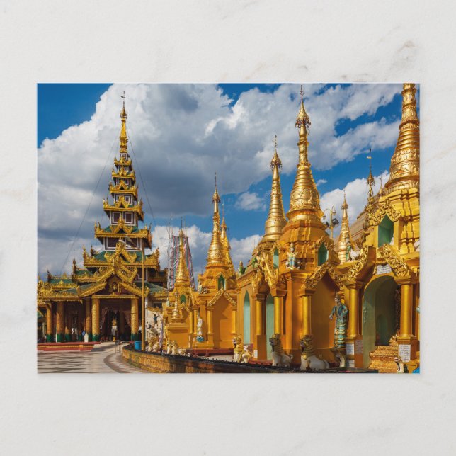 Carte Postale La Pagode de Shwedagon à Rangoon Myanmar (Devant)