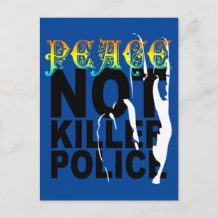 CARTE POSTALE LA PAIX N'A PAS TUÉ LA POLICE