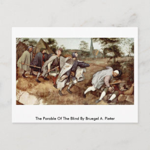 Carte Postale La Parabole De L'Aveugle Par Bruegel A. Piètre