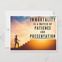 La patience de l'immortalité - Inspirationnel