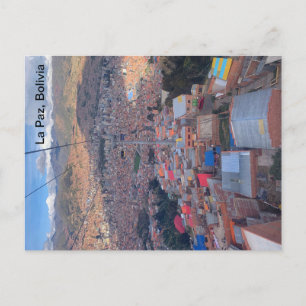 Carte postale La Paz, Bolivie