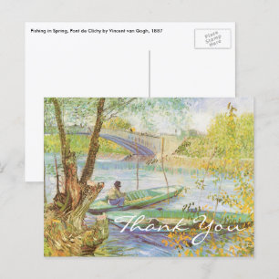 Carte Postale La pêche de Van Gogh au printemps