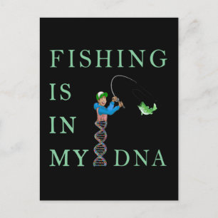 Carte Postale La pêche est dans mon ADN
