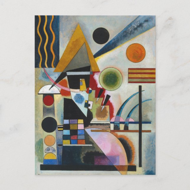 Carte Postale La peinture abstraite swing de Kandinsky (Devant)