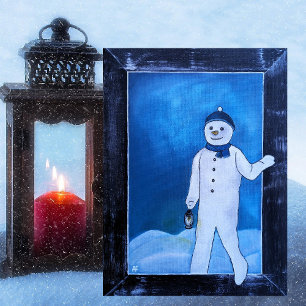 Carte Postale La peinture de l'évasion du bonhomme de neige par