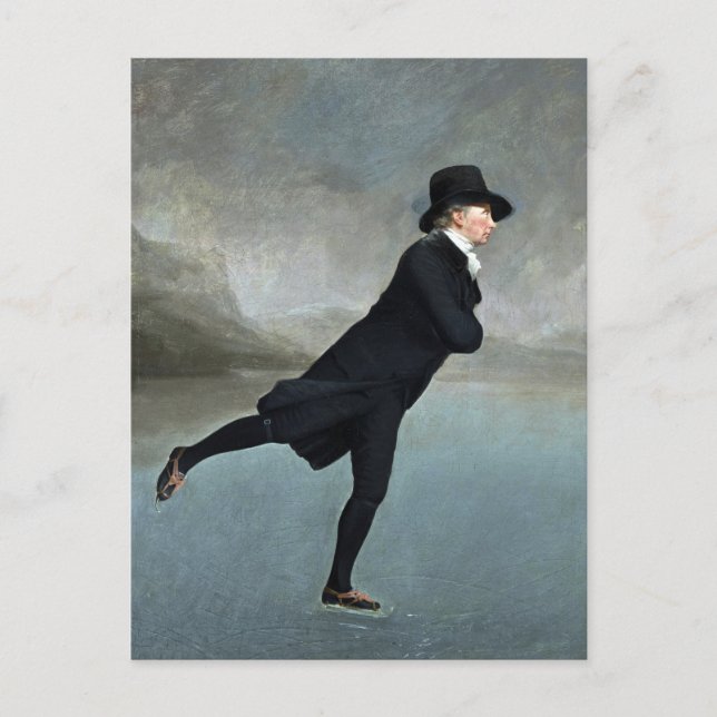 Carte Postale La peinture du ministre du patinage par Henry Raeb (Devant)