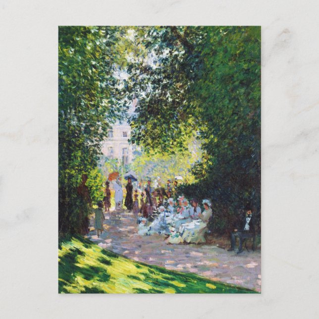 Carte Postale La peinture du Parc Monceau Claude Monet (Devant)