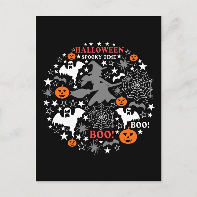 Carte Postale La période effrayante d'Halloween (Devant)