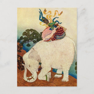 Carte Postale "La Perle de l'éléphant" par Edmund Dulac