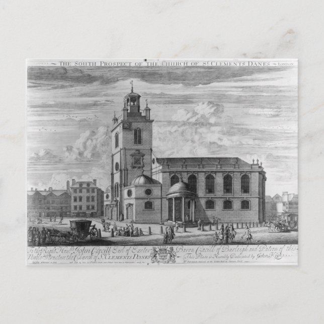 Carte Postale La perspective sud de l'église de St. (Devant)