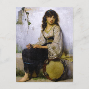 Carte Postale La petite fille Tambourine ~