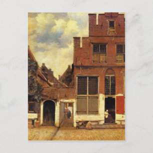 Carte Postale La petite rue de Johannes Vermeer