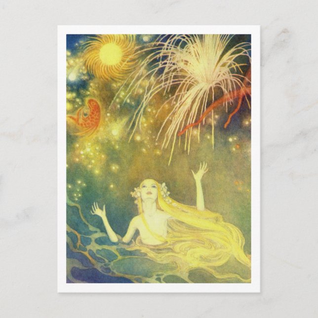 Carte Postale La petite sirène de Dorothy Lathrop (Devant)