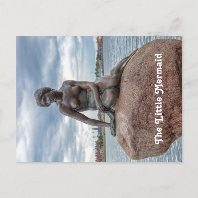 Carte Postale La petite sirène - statue du Danemark (Devant)
