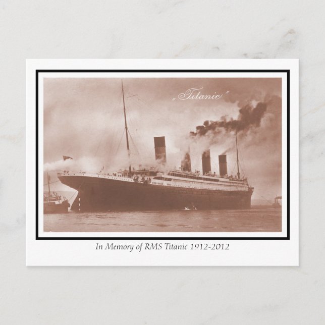 Carte Postale La photo Titanic originale (Devant)