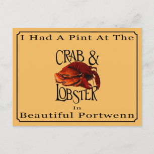 Carte Postale La pinte au crabe et au homard