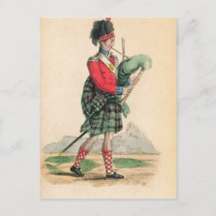 Carte Postale La pipette écossaise