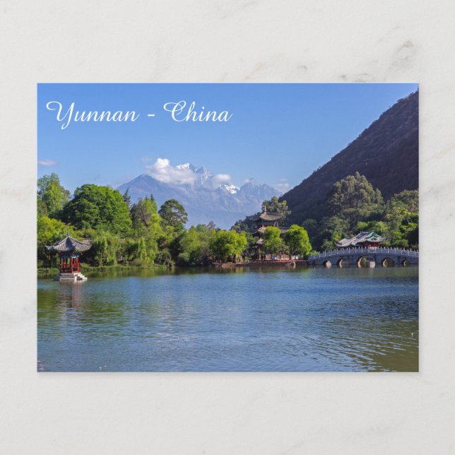 Carte Postale La piscine de dragon noir, Shigu, Yunnan - Chine (Devant)