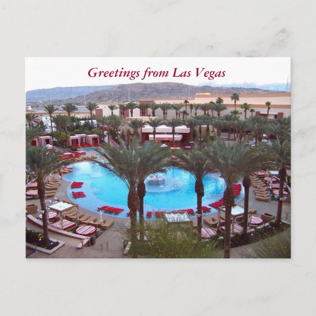 Carte Postale La piscine du Las Vegas Casino Resort (Devant)