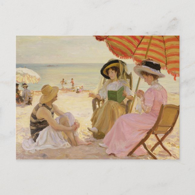 Carte Postale La plage, 1929 (Devant)