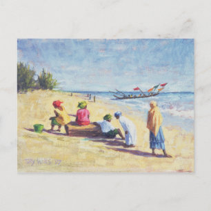 Carte Postale La plage à Abene Sénégal 1997