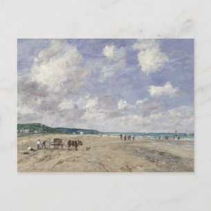 Carte Postale La plage à Tourgeville, 1893
