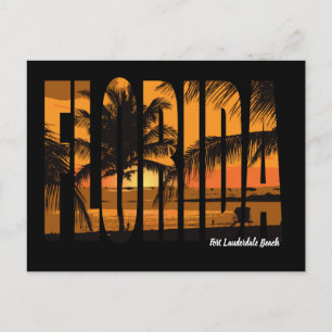 Carte Postale La plage de Fort Lauderdale
