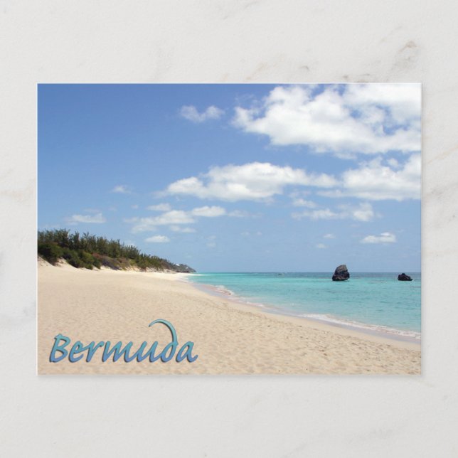 Carte Postale La plage des Bermudes (Devant)