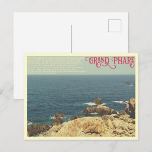 Carte Postale La plage du Grand Phare Jijel, Algérie