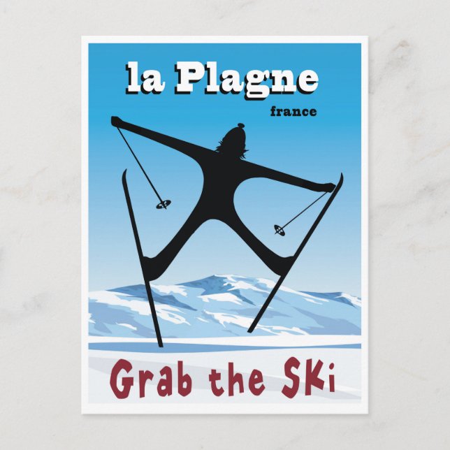 Carte Postale La Plagne, France, (Devant)
