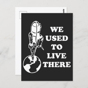 Carte Postale La Planète Que Nous Vivions Là-Bas Sauve L'Espace 