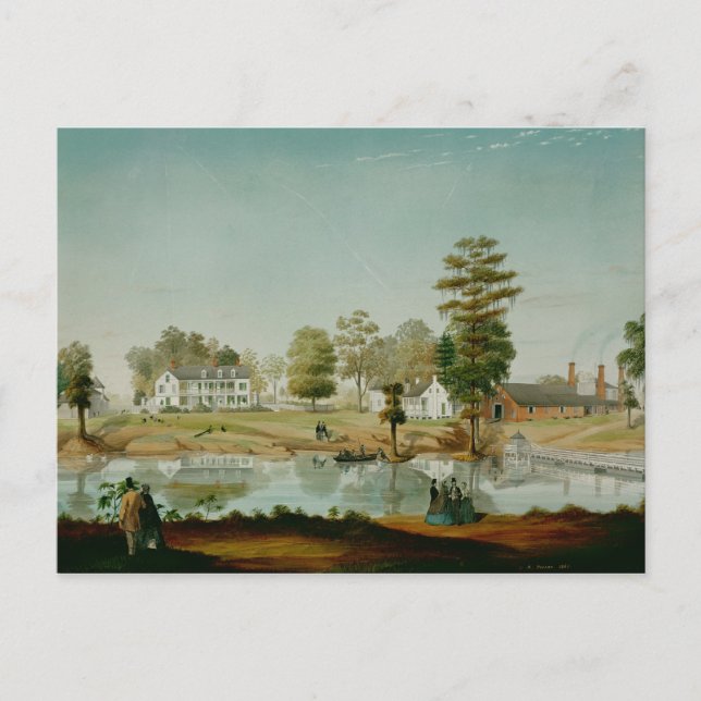 Carte Postale La Plantation Olivier, 1861 (Devant)