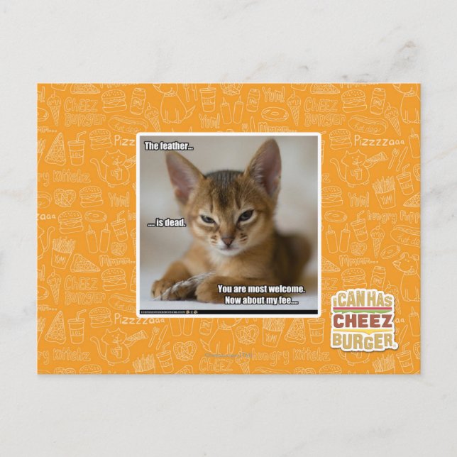 Carte Postale La plume est morte. (Devant)