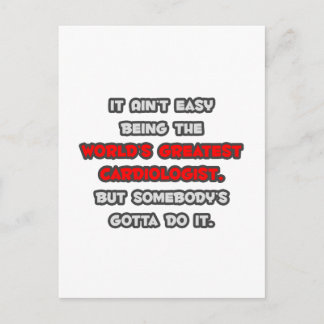 Carte Postale La plus grande plaisanterie cardiologue du monde
