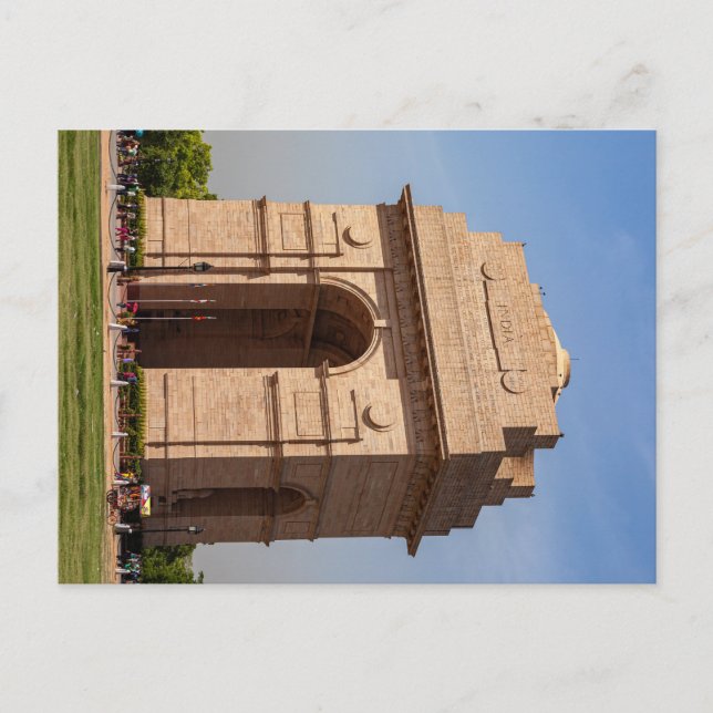 Carte Postale La Porte de l'Inde à New Delhi (Devant)