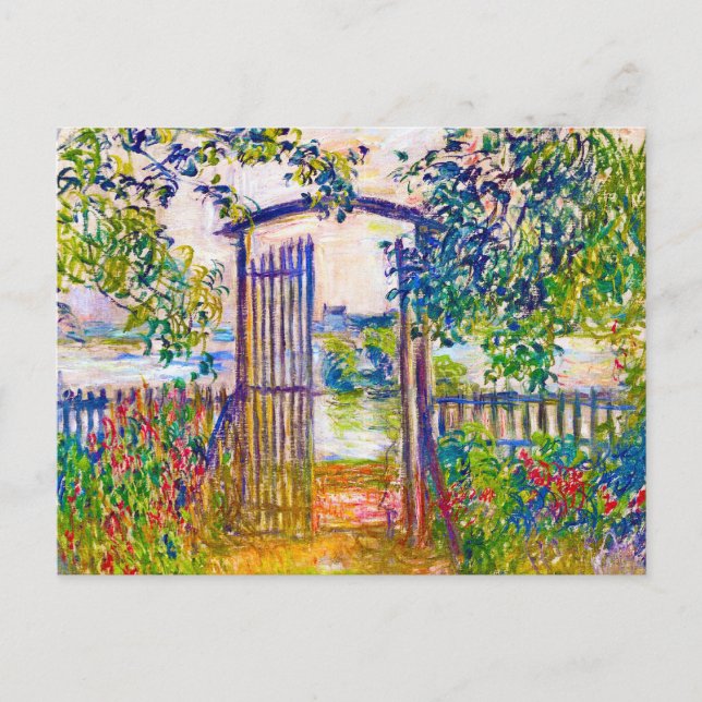 Carte Postale La porte des jardins à Vetheuil Claude Monet (Devant)