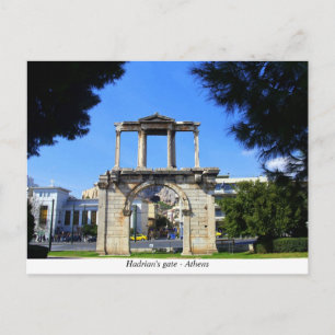 Carte Postale La porte d'Hadrien à Athènes
