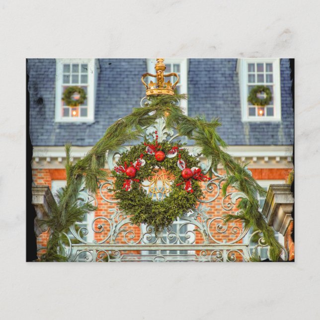 Carte Postale La porte du Palais du Gouverneur Williamsburg, VA (Devant)