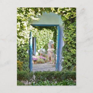 Carte Postale La porte secrète du jardin