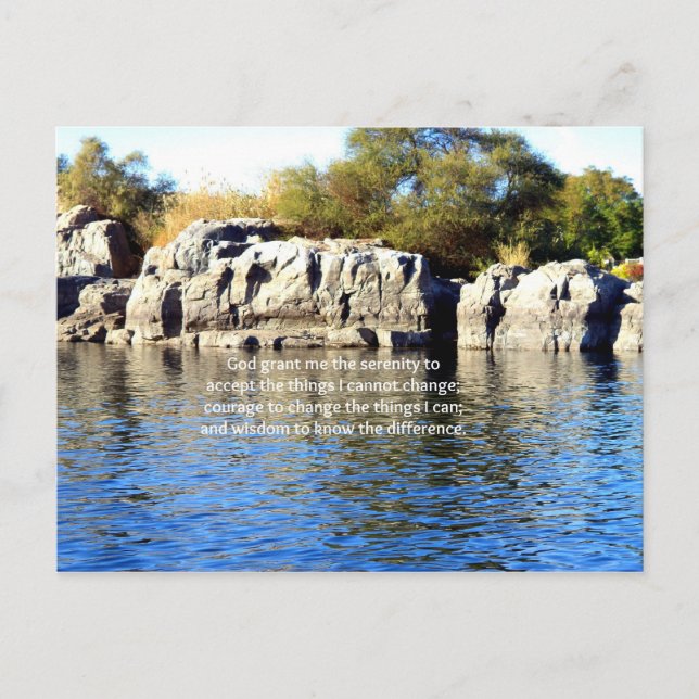 Carte Postale La Prière de la Sérénité (Devant)