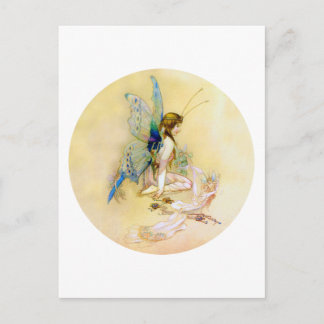 Carte Postale La Princesse Fée Est Vêtue De Pixies