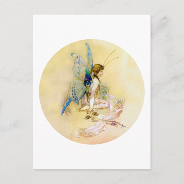 Carte Postale La Princesse Fée Est Vêtue De Pixies (Devant)