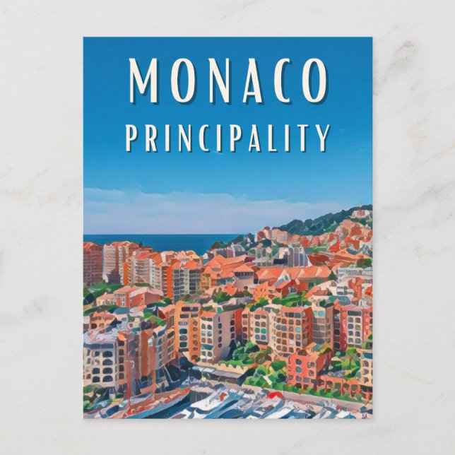 Carte Postale La principauté de Monaco (Devant)