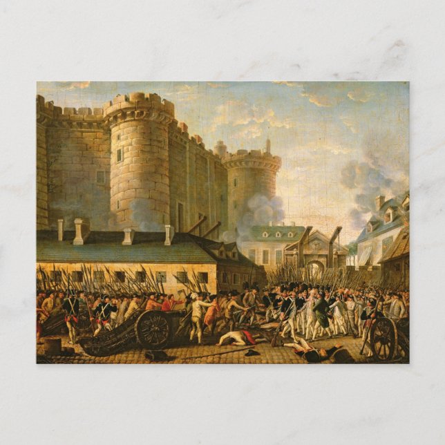Carte Postale La prise de la Bastille, 14 juillet 1789 (Devant)